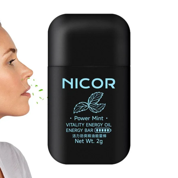 Nicor - Inhalador Nasal Herbal Energético de Doble Orificio, imagen 2