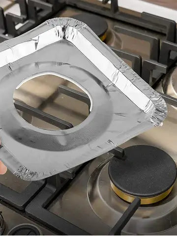 Pack de 12 Protectores de Aluminio para Hornilla de Cocina, imagen 6