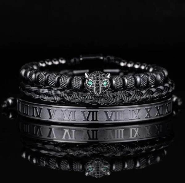 Kit de 3 Pulseras de Acero en 1 - Pantera Negra, imagen 3