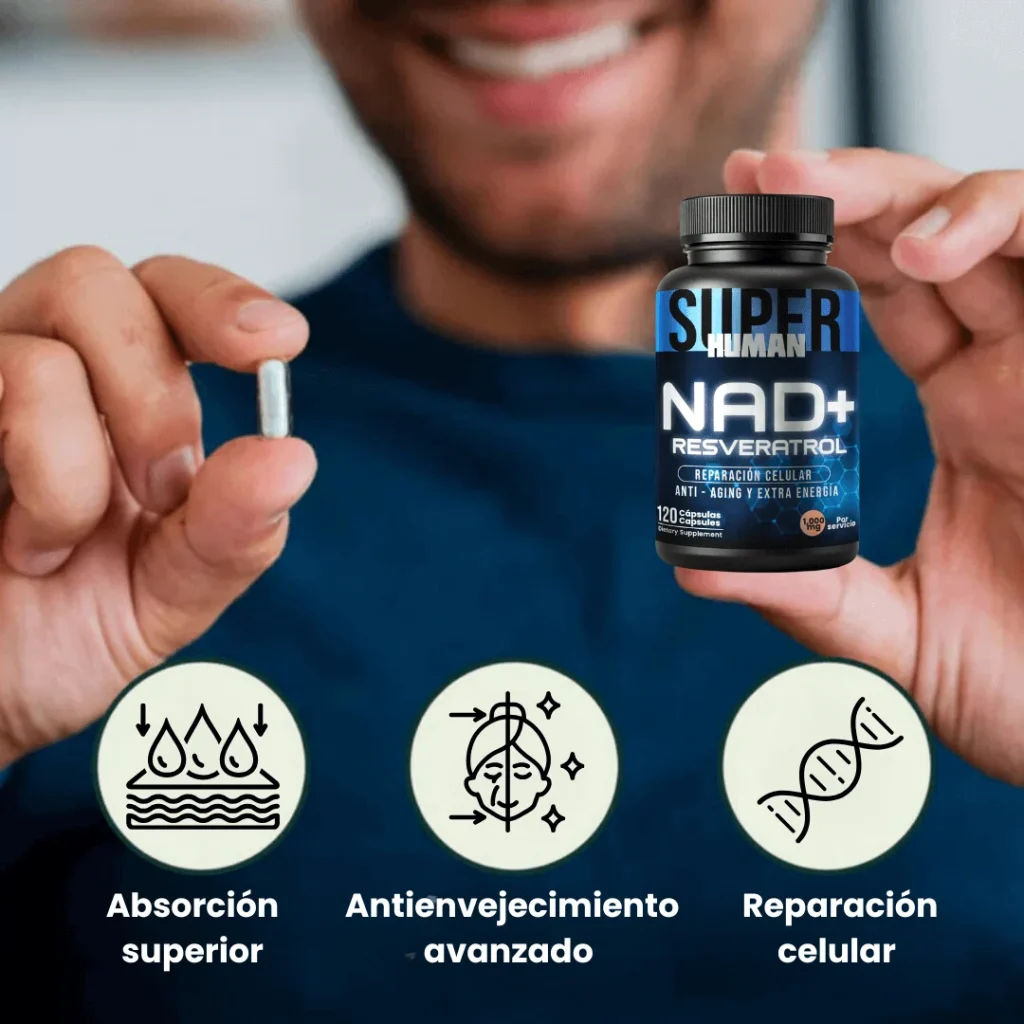 ⏳ Descubre el poder antienvejecimiento de NAD+ y Resveratrol – NAD + Resveratrol
