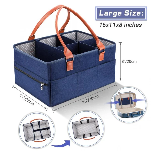 Bolso Organizador para Accesorios Pañales Cremas Toallas, imagen 3