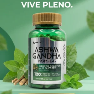 Ashwagandha KSM-66 – Bienestar, Estrés y Energía Natural (120 Cápsulas)