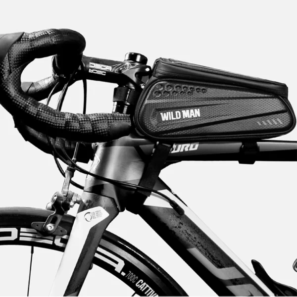 Estuche Negro Impermeable Rígido Porta Celular Bicicleta, imagen 2