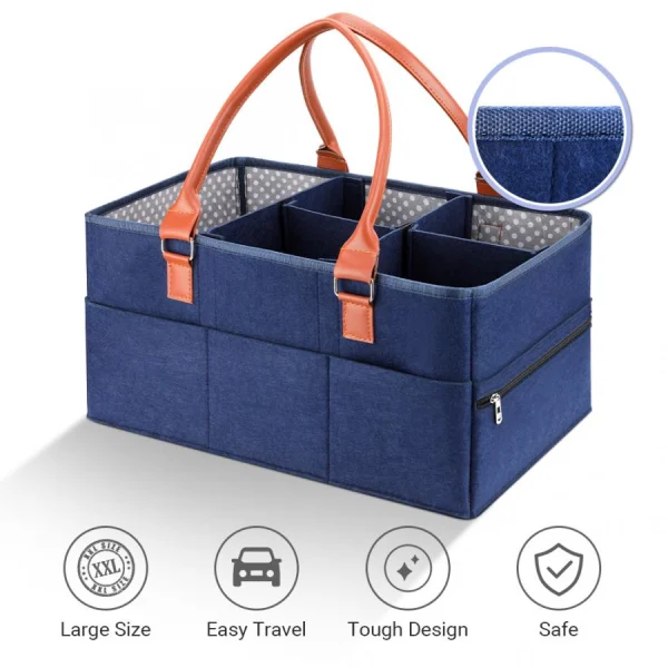 Bolso Organizador para Accesorios Pañales Cremas Toallas, imagen 4