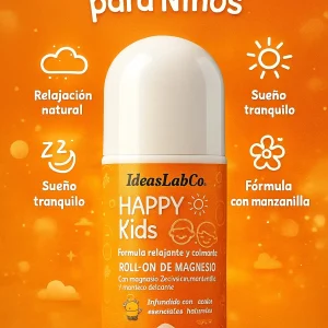 Happy Kids™ – Roll-On Calmante con Magnesio Natural (3 oz)