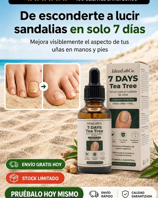 Nails Repairing, sérum para uñas con tea tree y jengibre